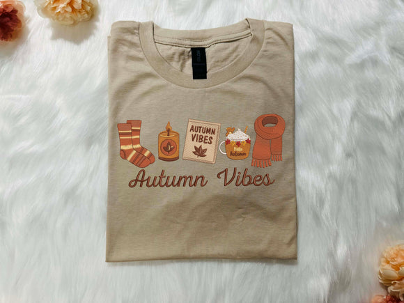 Embroidered Autumn Vibes Hoodie | Warm Cozy Fall Gift For Book Lovers