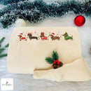 Embroidered Dachshund Xmas Shirt | Festive Holiday Apparel Dog Lovers-5