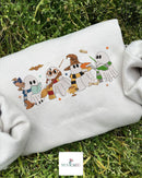 Cute Wizard Ghosts Embroidered Halloween Sweatshirt Potterhead Gift-5