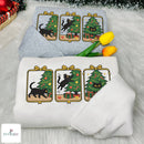 Embroidered Black Cat Christmas Tree Sweatshirt Gift for Pet Lovers-7
