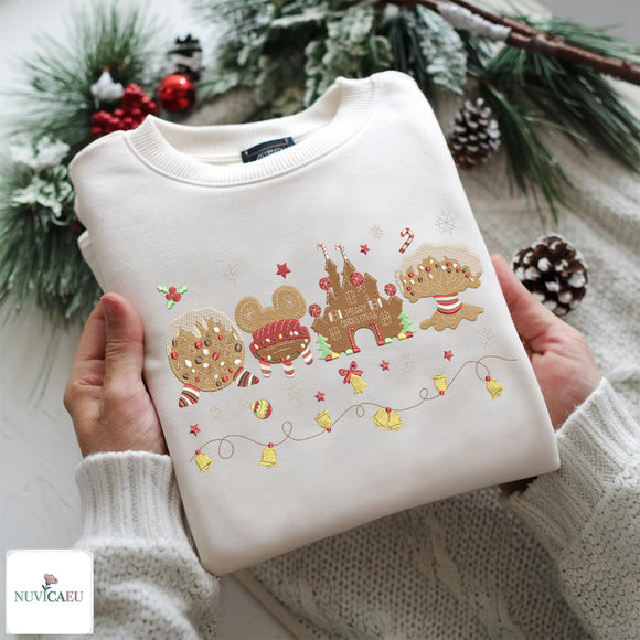 Custom Gingerbread Castle Christmas Shirt Holiday Gift Unisex Adults Kids