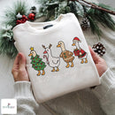 Embroidered Jolly Goose Christmas Sweatshirt Cozy Festive Apparel Gift-2
