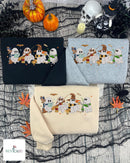 Cute Wizard Ghosts Embroidered Halloween Sweatshirt Potterhead Gift-7