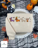 Embroidered Spooky Dachshund Halloween Sweatshirt Cozy Dog Lover Gift-2