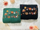 Cozy Season Pumpkin Ghost Embroidered Sweatshirt Warm Fall Gift Women-9