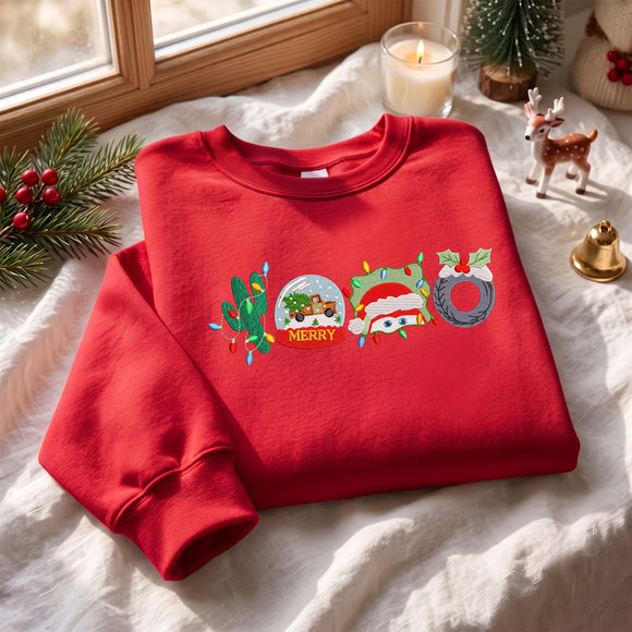 Embroidered Radiator Springs Christmas Sweatshirt Cozy Gift for Her