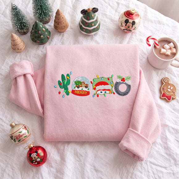 Embroidered Radiator Springs Christmas Sweatshirt Cozy Gift for Her