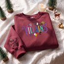 Embroidered Villains Sweatshirt Cozy Halloween Gift for Disney Fans-4