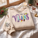 Embroidered Villains Sweatshirt Cozy Halloween Gift for Disney Fans-6
