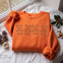 Embroidered Mickey Gingerbread Christmas Sweatshirt Cozy Holiday Gift-2