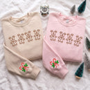 Embroidered Mickey Gingerbread Christmas Sweatshirt Cozy Holiday Gift-3