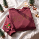 Embroidered Mickey Gingerbread Christmas Sweatshirt Cozy Holiday Gift-4