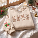 Embroidered Mickey Gingerbread Christmas Sweatshirt Cozy Holiday Gift-6