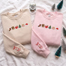 Embroidered Christmas Icon Sweatshirt Cozy Holiday Gift Unisex Adults-3