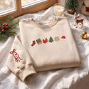 Embroidered Christmas Icon Sweatshirt Cozy Holiday Gift Unisex Adults-6