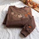 Custom Autumn Charm Embroidered Sweatshirt Warm Cozy Women Gift-7