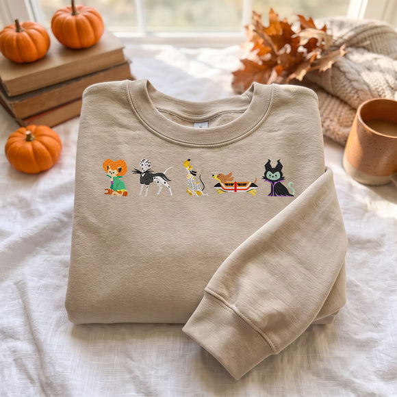 Spooky Pet Costume Embroidered Dog Halloween Shirt Outfit Gift Lovers