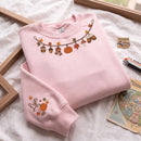 Custom Embroidered Autumn Pumpkin Sweater Cozy Fall Wear Women Gift-4