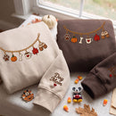 Custom Embroidered Dog Mom Fall Charm Sweatshirt Cozy Autumn Gift-6