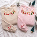 Custom Christmas Charm Necklace Embroidered Shirt Holiday Gift Women-3