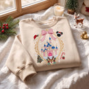 Embroidered Christmas Castle Shirt Holiday Gift Disney Fans-6