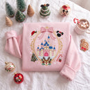 Embroidered Christmas Castle Shirt Holiday Gift Disney Fans-8