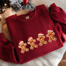 Embroidered Gingerbread Man Santa Hat Cozy Holiday Wear Unisex Adults-11