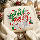 Joyful Merry Bright Embroidered Christmas Shirt Holiday Gift Unisex-10