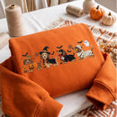 Embroidered Halloween Dachshund Sweatshirt Spooky Dog Lover Cozy Gift-13